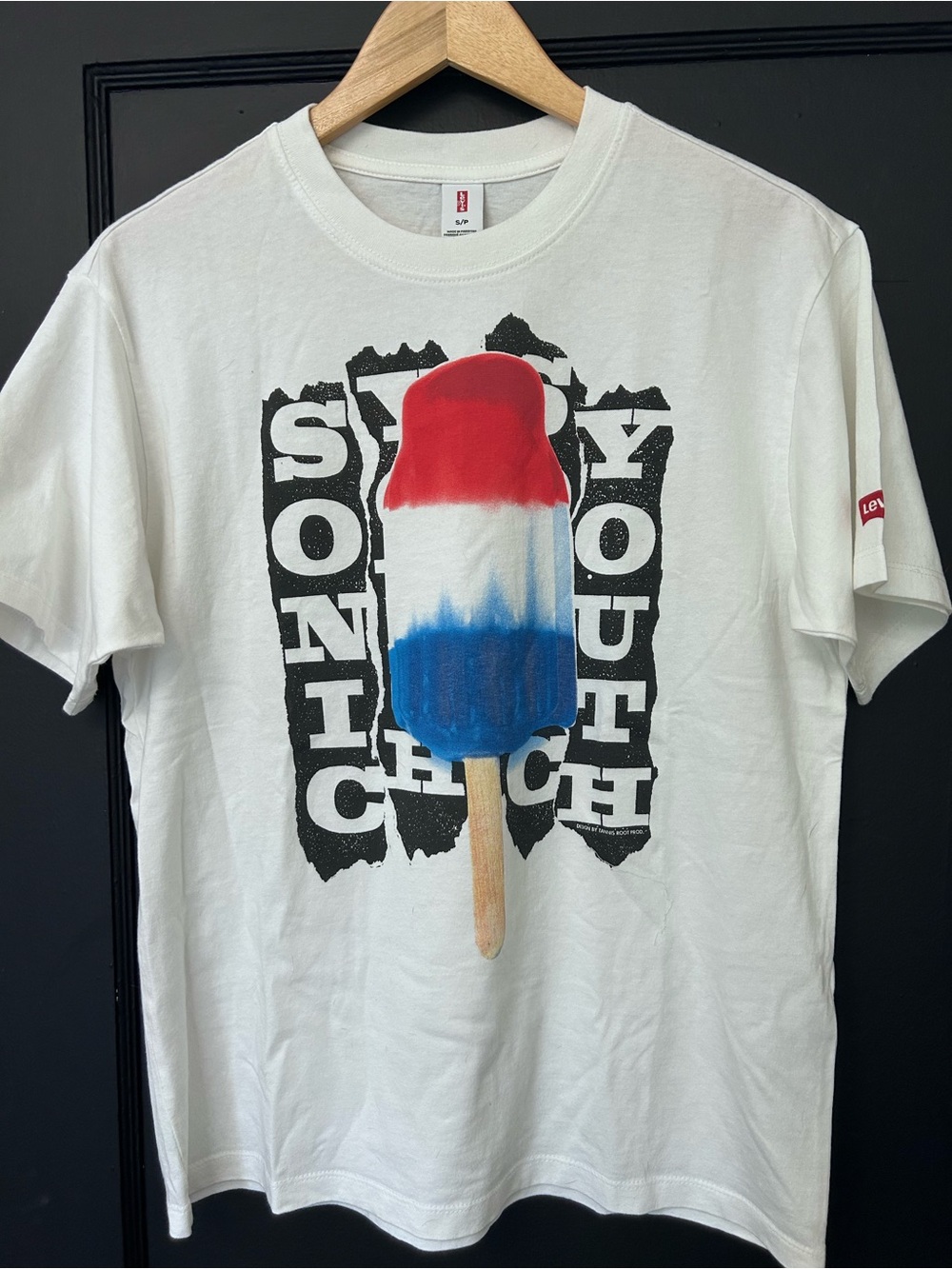 Sonic Youth 1992 white cotton T-shirt Levi’s size small